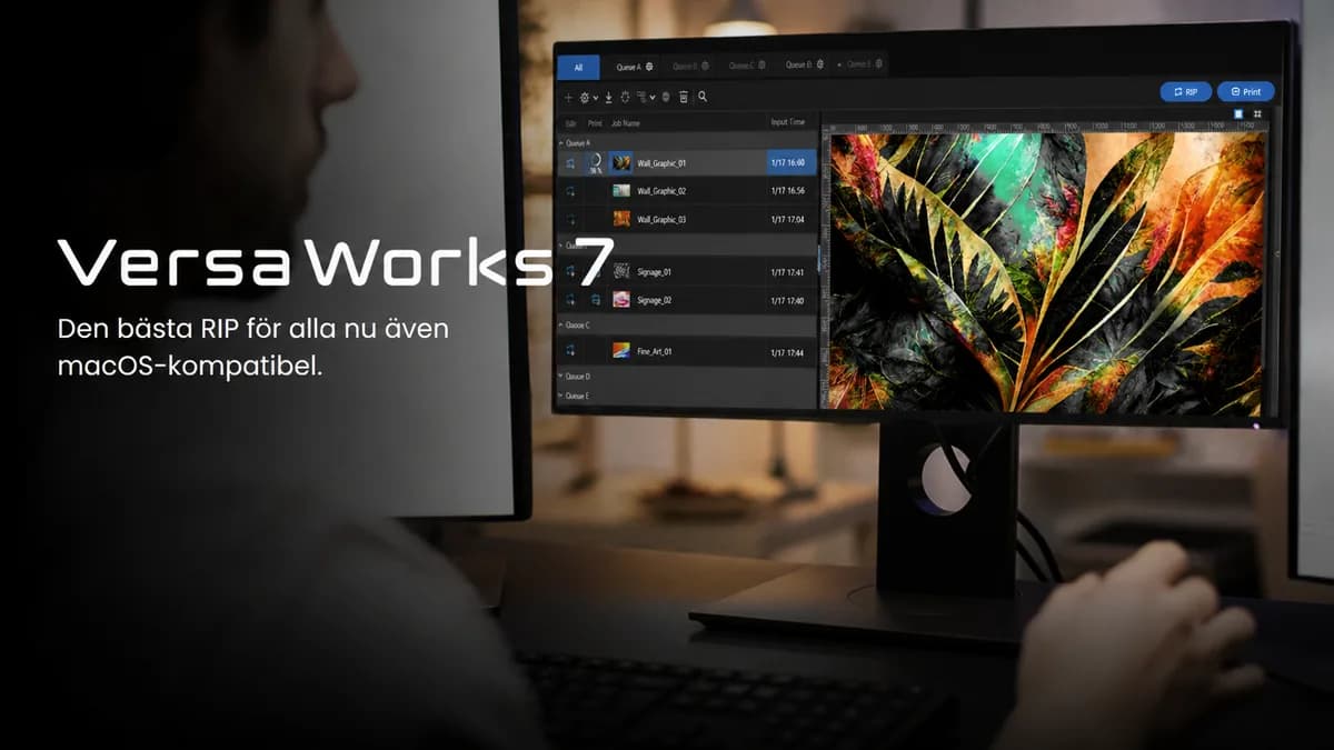 VersaWorks 7: Rolands RIP-mjukvara ingår utan extra licenskostnad